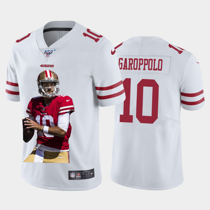 San Francisco 49ers #10 Jimmy Garoppolo Team Hero Vapor Limited 100 Jersey White cheap jerseys for sale - CheapJerseys.Shop