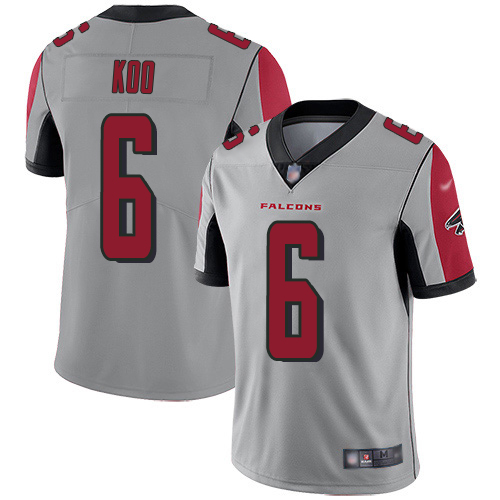 Falcons #6 Younghoe Koo Silver Men's Stitched Limited Inverted Legend Jersey cheap jerseys for sale - CheapJerseys.Shop