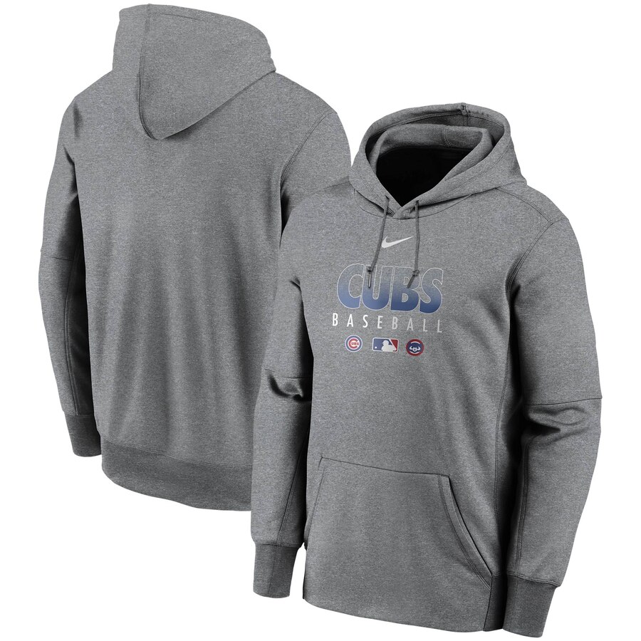 Men's Chicago Cubs Charcoal Authentic Collection Therma Performance Pullover Hoodie cheap jerseys for sale - CheapJerseys.Shop