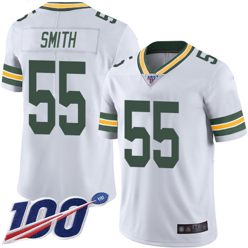 Green Bay Packers #55 Za'Darius Smith White Men's Stitched 100th Season Vapor Limited Jersey Men's cheap jerseys for sale - CheapJerseys.Shop