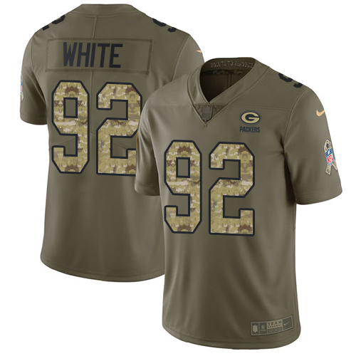 Packers #92 Reggie White Olive/Camo Men's Stitched Limited 2017 Salute To Service Jersey cheap jerseys for sale - CheapJerseys.Shop