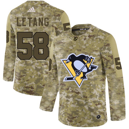 Pittsburgh Penguins #58 Kris Letang Camo Authentic Stitched Jersey Men's cheap jerseys for sale - CheapJerseys.Shop