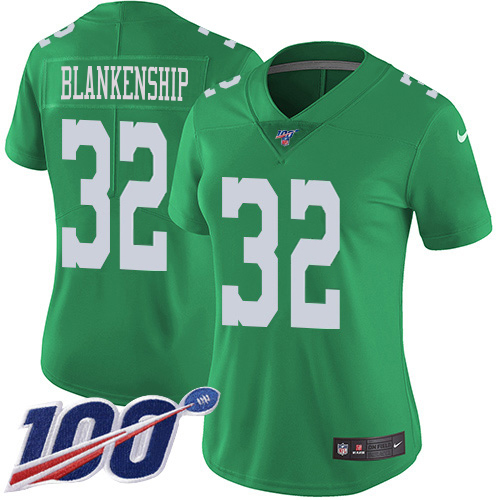 Eagles #32 Reed Blankenship Green Women's Stitched Limited Rush 100th Season Jersey cheap jerseys for sale - CheapJerseys.Shop