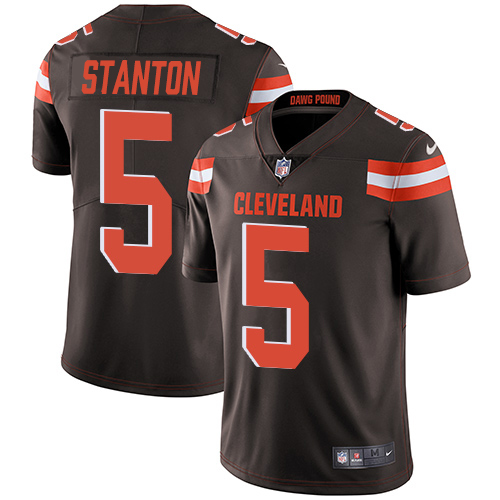 Cleveland Browns #5 Drew Stanton Brown Team Color Men's Stitched Vapor Untouchable Limited Jersey Men's cheap jerseys for sale - CheapJerseys.Shop