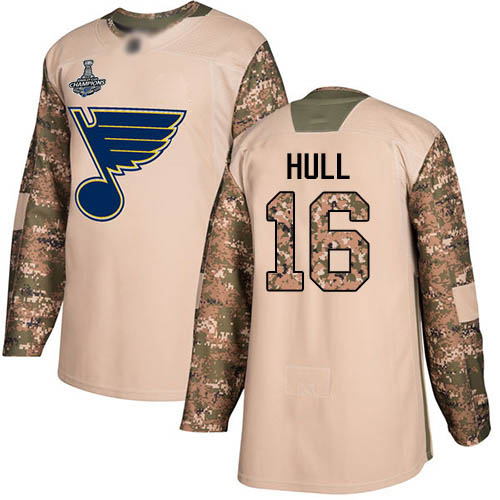 St. Louis Blues #16 Brett Hull Camo Authentic 2017 Veterans Day Stanley Cup Champions Stitched Youth Jersey Youth cheap jerseys for sale - CheapJerseys.Shop