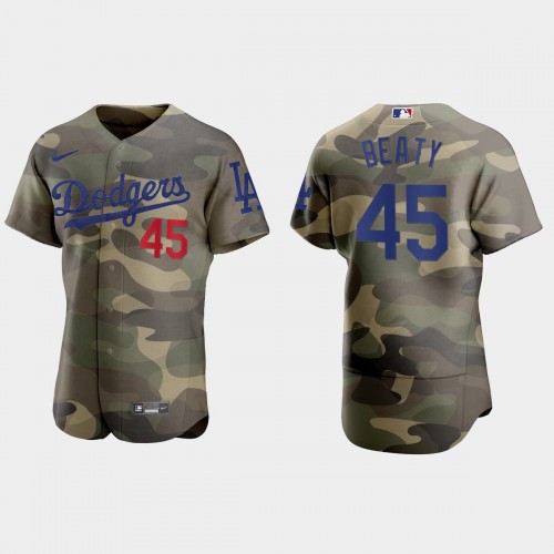 Los Angeles Los Angeles Dodgers #45 Matt Beaty Men's 2021 Armed Forces Day Authentic Jersey -Camo Men's cheap jerseys for sale - CheapJerseys.Shop