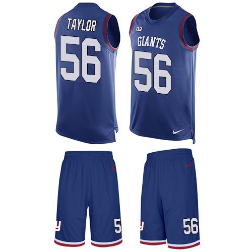 Giants #56 Lawrence Taylor Royal Blue Team Color Men's Stitched Limited Tank Top Suit Jersey cheap jerseys for sale - CheapJerseys.Shop