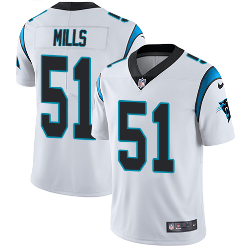 Carolina Panthers #51 Sam Mills White Men's Stitched Vapor Untouchable Limited Jersey Men's cheap jerseys for sale - CheapJerseys.Shop