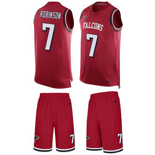 Falcons #7 Bijan Robinson Red Team Color Men's Stitched Limited Tank Top Suit Jersey cheap jerseys for sale - CheapJerseys.Shop
