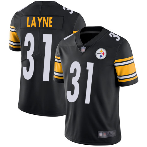 Pittsburgh Steelers #31 Justin Layne Black Team Color Men's Stitched Vapor Untouchable Limited Jersey Men's cheap jerseys for sale - CheapJerseys.Shop