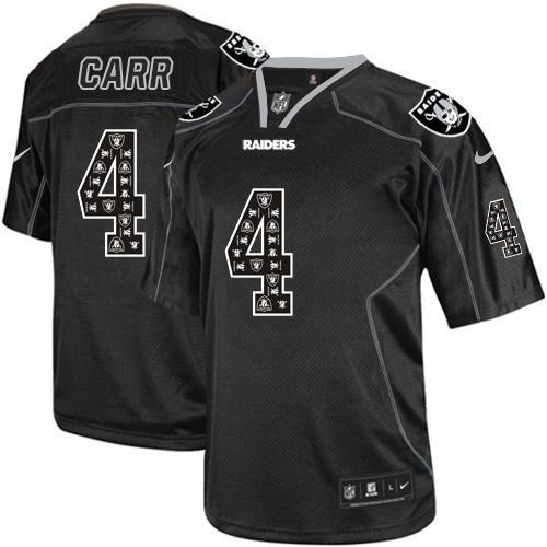 Raiders #4 Derek Carr New Lights Out Black Men's Stitched Elite Jersey cheap jerseys for sale - CheapJerseys.Shop