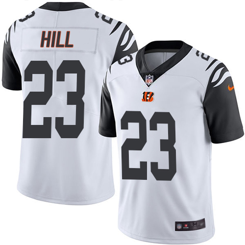 Bengals #23 Daxton Hill White Men's Stitched Limited Rush Jersey cheap jerseys for sale - CheapJerseys.Shop