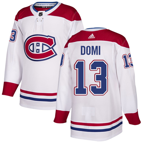 Montreal Canadiens #13 Max Domi White Road Authentic Stitched Jersey Men's cheap jerseys for sale - CheapJerseys.Shop