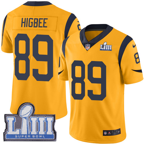 Los Angeles Rams #89 Tyler Higbee Gold Super Bowl LIII Bound Youth Stitched Limited Rush Jersey Youth cheap jerseys for sale - CheapJerseys.Shop