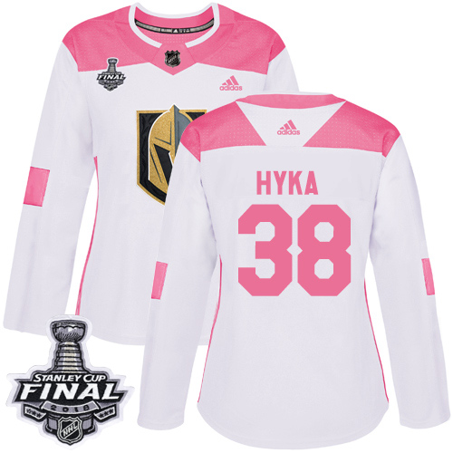 Golden Vegas Golden Knights #38 Tomas Hyka White/Pink Authentic Fashion 2018 Stanley Cup Final Women's Stitched Jersey Womens cheap jerseys for sale - CheapJerseys.Shop