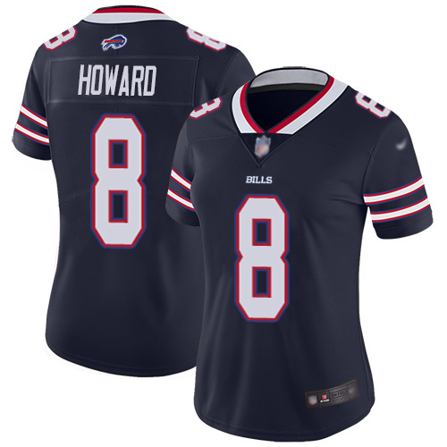 Buffalo Bills #8 O. J. Howard Navy Women's Stitched Limited Inverted Legend Jersey Womens cheap jerseys for sale - CheapJerseys.Shop