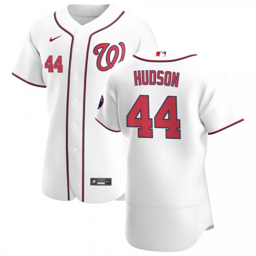 Washington Washington Nationals #44 Daniel Hudson Men's White Home 2020 Authentic Player Jersey Men's cheap jerseys for sale - CheapJerseys.Shop