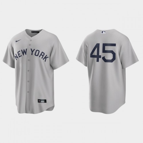 New York New York Yankees #45 Gerrit Cole Men's Gray 2021 Field of Dreams Game Jersey Men's cheap jerseys for sale - CheapJerseys.Shop