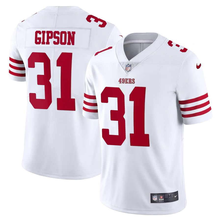 San Francisco 49ers #31 Tashaun Gipson White Men's 2022-23 Limited Stitched Vapor Untouchable Jersey cheap jerseys for sale - CheapJerseys.Shop