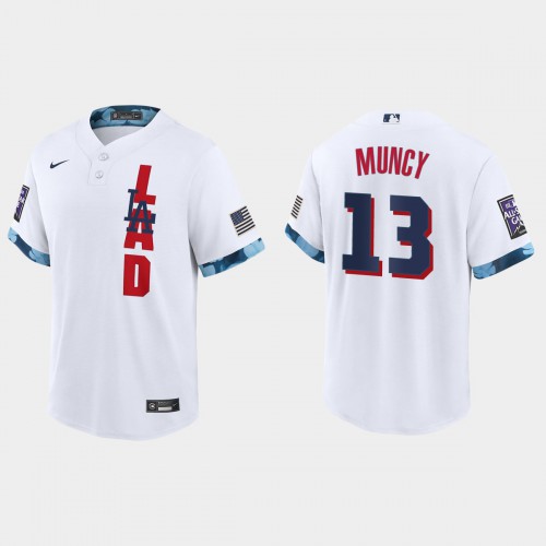 Los Angeles Los Angeles Dodgers #13 Max Muncy 2021 All Star Game Fan's Version White Jersey Men's cheap jerseys for sale - CheapJerseys.Shop