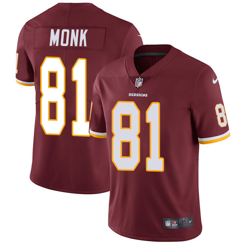 Washington Commanders #81 Art Monk Burgundy Red Team Color Men's Stitched Vapor Untouchable Limited Jersey Men's cheap jerseys for sale - CheapJerseys.Shop