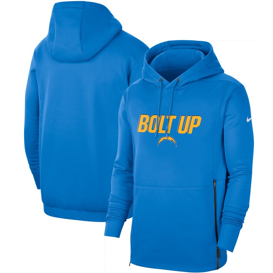 Los Angeles Chargers Sideline Local Performance Pullover Hoodie Powder Blue cheap jerseys for sale - CheapJerseys.Shop