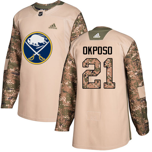 Buffalo Sabres #21 Kyle Okposo Camo Authentic 2017 Veterans Day Stitched Jersey Men's cheap jerseys for sale - CheapJerseys.Shop