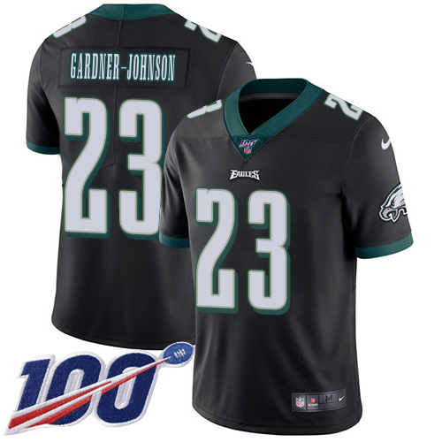 Eagles #23 C.J. Gardner-Johnson Black Alternate Youth Stitched 100th Season Vapor Untouchable Limited Jersey cheap jerseys for sale - CheapJerseys.Shop