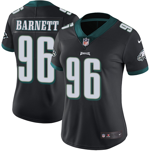 Philadelphia Eagles #96 Derek Barnett Black Alternate Women's Stitched Vapor Untouchable Limited Jersey Womens cheap jerseys for sale - CheapJerseys.Shop