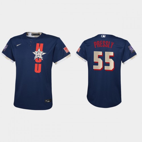 Houston Houston Astros #55 Ryan Pressly Youth 2021 All Star Game Navy Jersey Youth cheap jerseys for sale - CheapJerseys.Shop