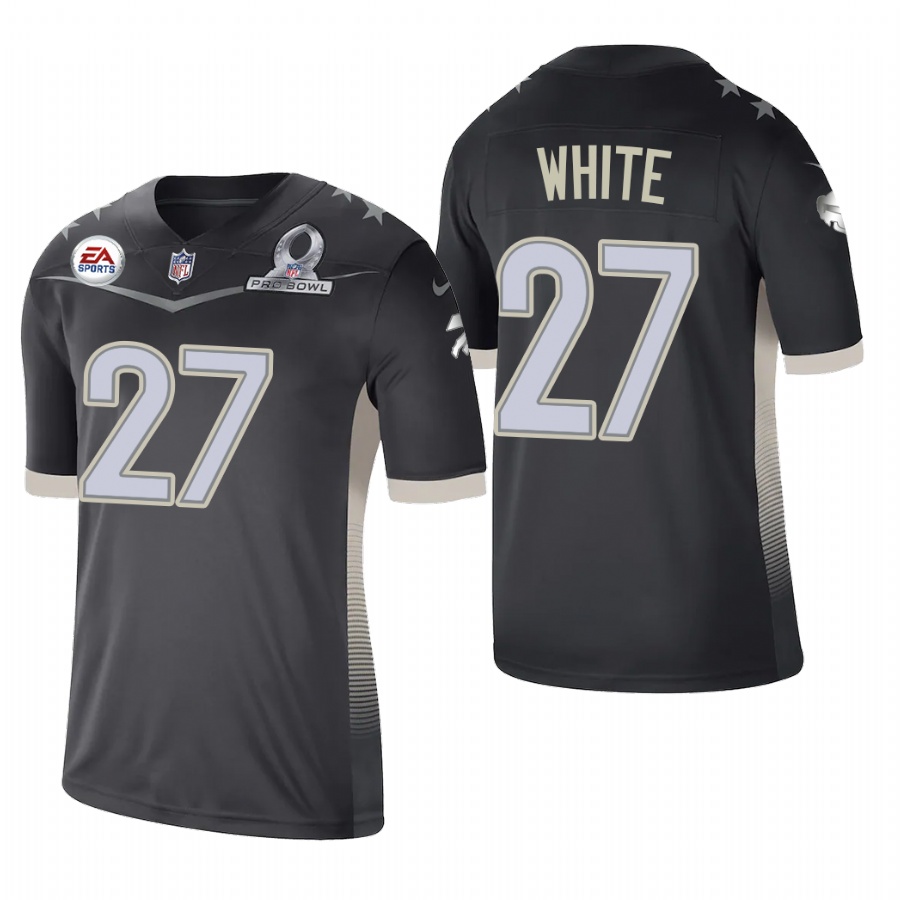 Buffalo Bills #27 Tre'Davious White 2021 AFC Pro Bowl Game Anthracite Jersey cheap jerseys for sale - CheapJerseys.Shop