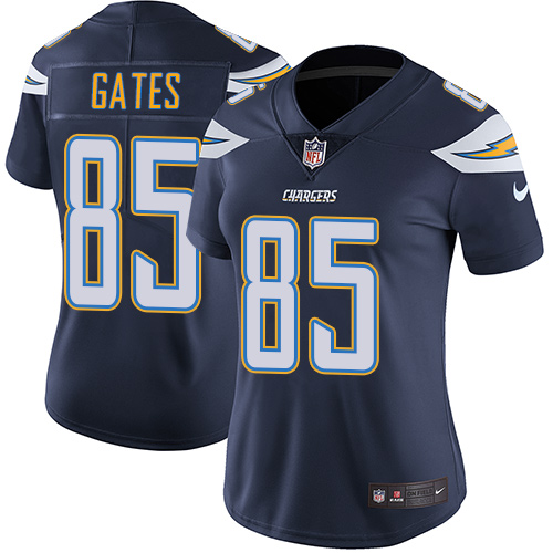 Los Angeles Chargers #85 Antonio Gates Navy Blue Team Color Women's Stitched Vapor Untouchable Limited Jersey Womens cheap jerseys for sale - CheapJerseys.Shop