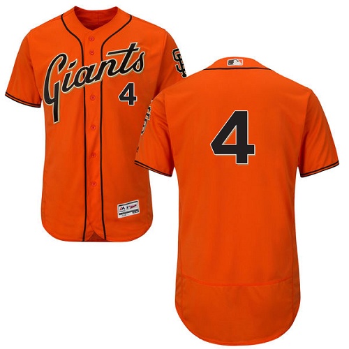 San Francisco Giants #4 Mel Ott Orange Flexbase Authentic Collection Stitched Jersey Men's cheap jerseys for sale - CheapJerseys.Shop