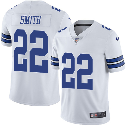 Cowboys #22 Emmitt Smith White Men's Stitched Vapor Untouchable Limited Jersey cheap jerseys for sale - CheapJerseys.Shop