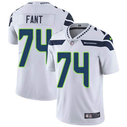 Seattle Seahawks #74 George Fant White Men's Stitched Vapor Untouchable Limited Jersey Men's cheap jerseys for sale - CheapJerseys.Shop