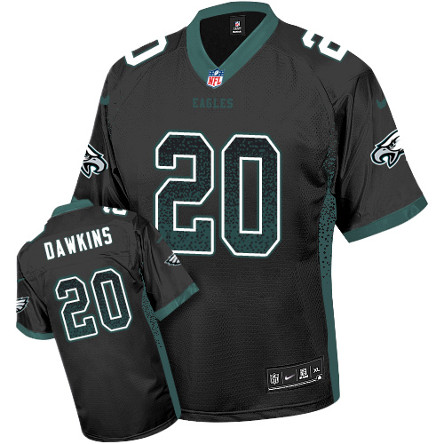 Eagles #20 Brian Dawkins Black Alternate Men's Stitched Elite Drift Fashion Jersey cheap jerseys for sale - CheapJerseys.Shop