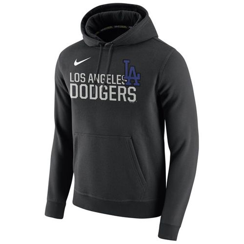 Los Angeles Dodgers Club Fleece Pullover Black Hoodie cheap jerseys for sale - CheapJerseys.Shop