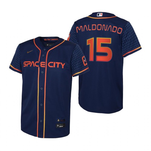 Houston Houston Astros #15 Martin Maldonado Navy Youth 2022 City Connect Replica Jersey Youth cheap jerseys for sale - CheapJerseys.Shop