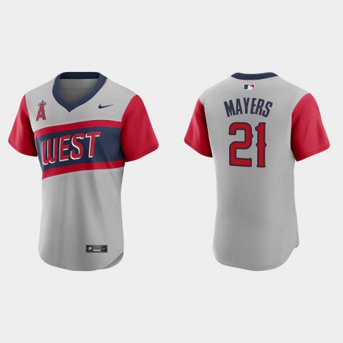 Los Angeles Los Angeles Angels #21 Mike Mayers Men's Gray 2021 Little League Classic Authentic Jersey Men's cheap jerseys for sale - CheapJerseys.Shop