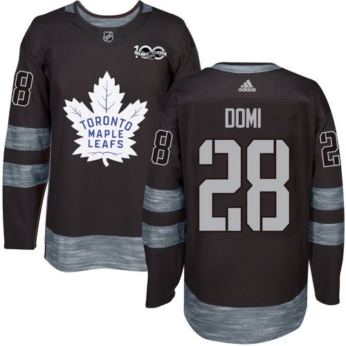 Maple Toronto Maple Leafs #28 Tie Domi Black 1917-2017 100th Anniversary Stitched Jersey Men's cheap jerseys for sale - CheapJerseys.Shop