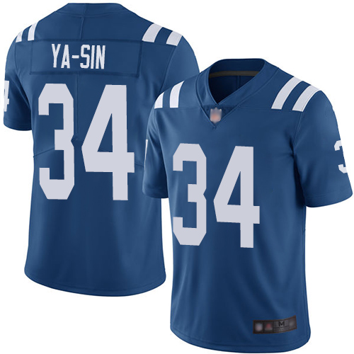 Indianapolis Colts #34 Rock Ya-Sin Royal Blue Team Color Youth Stitched Vapor Untouchable Limited Jersey Youth cheap jerseys for sale - CheapJerseys.Shop