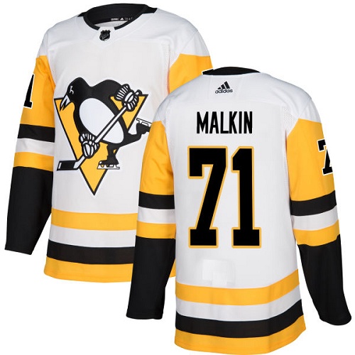 Pittsburgh Penguins #71 Evgeni Malkin White Road Authentic Stitched Youth Jersey Youth cheap jerseys for sale - CheapJerseys.Shop