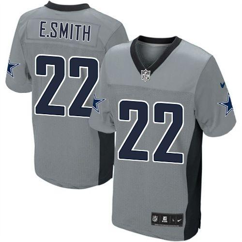 Cowboys #22 Emmitt Smith Grey Shadow Youth Stitched Elite Jersey cheap jerseys for sale - CheapJerseys.Shop