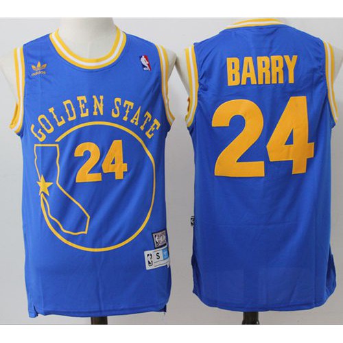 Golden State Warriors #24 Rick Barry Blue Throwback Golden State Stitched Jersey Mens cheap jerseys for sale - CheapJerseys.Shop
