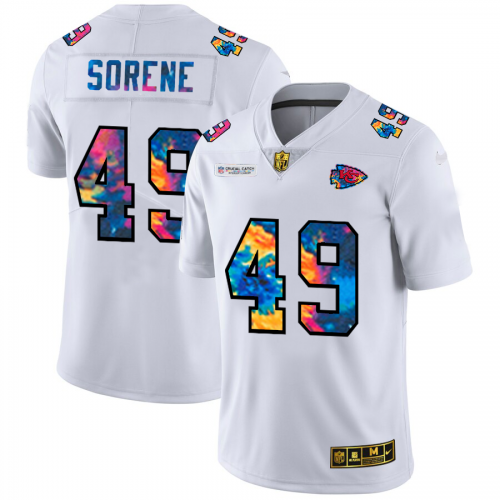 Kansas City Kansas City Chiefs #49 Daniel Sorensen Men's White Multi-Color 2020 Crucial Catch Limited Jersey Men's cheap jerseys for sale - CheapJerseys.Shop