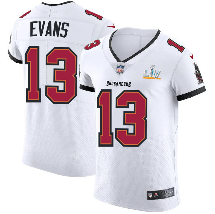 Tampa Bay Buccaneers #13 Mike Evans Men's Super Bowl LV Bound White Vapor Elite Jersey cheap jerseys for sale - CheapJerseys.Shop