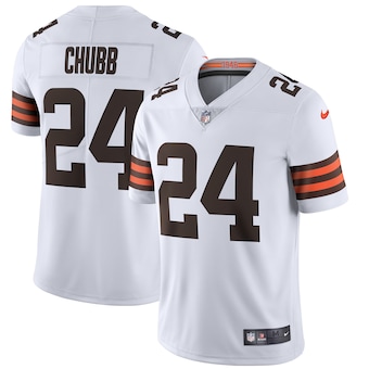 Cleveland Browns #24 Nick Chubb Men's White 2020 Vapor Limited Jersey cheap jerseys for sale - CheapJerseys.Shop