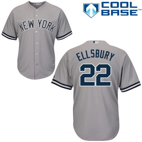 New York Yankees #22 Jacoby Ellsbury Grey Cool Base Stitched Youth Jersey Youth cheap jerseys for sale - CheapJerseys.Shop