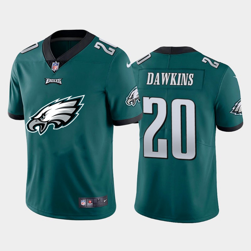 Philadelphia Eagles #20 Brian Dawkins Green Men's Big Team Logo Vapor Limited Jersey cheap jerseys for sale - CheapJerseys.Shop