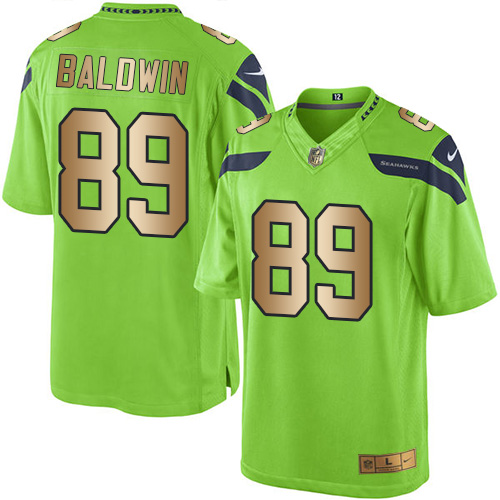 Seattle Seahawks #89 Doug Baldwin Green Men's Stitched Limited Gold Rush Jersey Men's cheap jerseys for sale - CheapJerseys.Shop